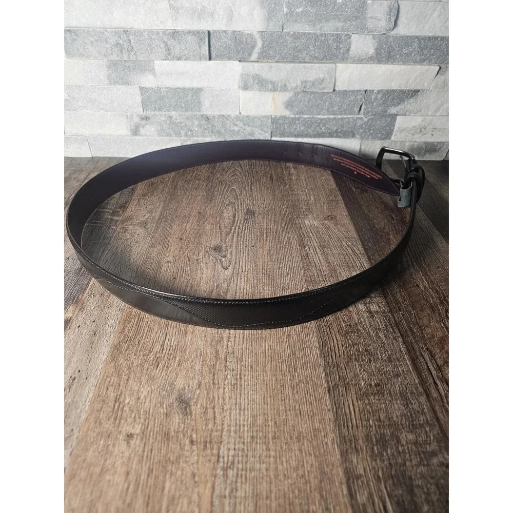 Elliot Rhodes London Leather Belt Solid Brass Buckle Men